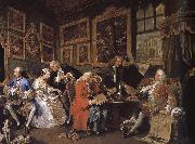 William Hogarth Group painting fashionable marriage marriage oil painting